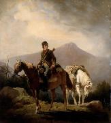 William Ranney Encamped in the Wilds of Kentucky oil on canvas